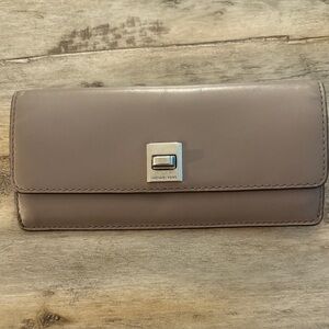 Michael Kors Taupe Leather Wallet